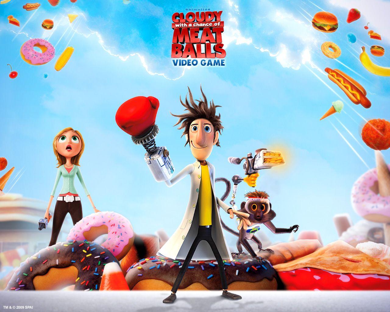 HD Cloudy With A Chance Of Meatballs Wallpaper