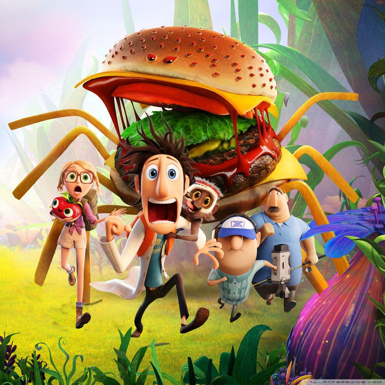 Cloudy With A Chance Of Meatballs 2 Spider Burger ❤ 4K HD Desktop