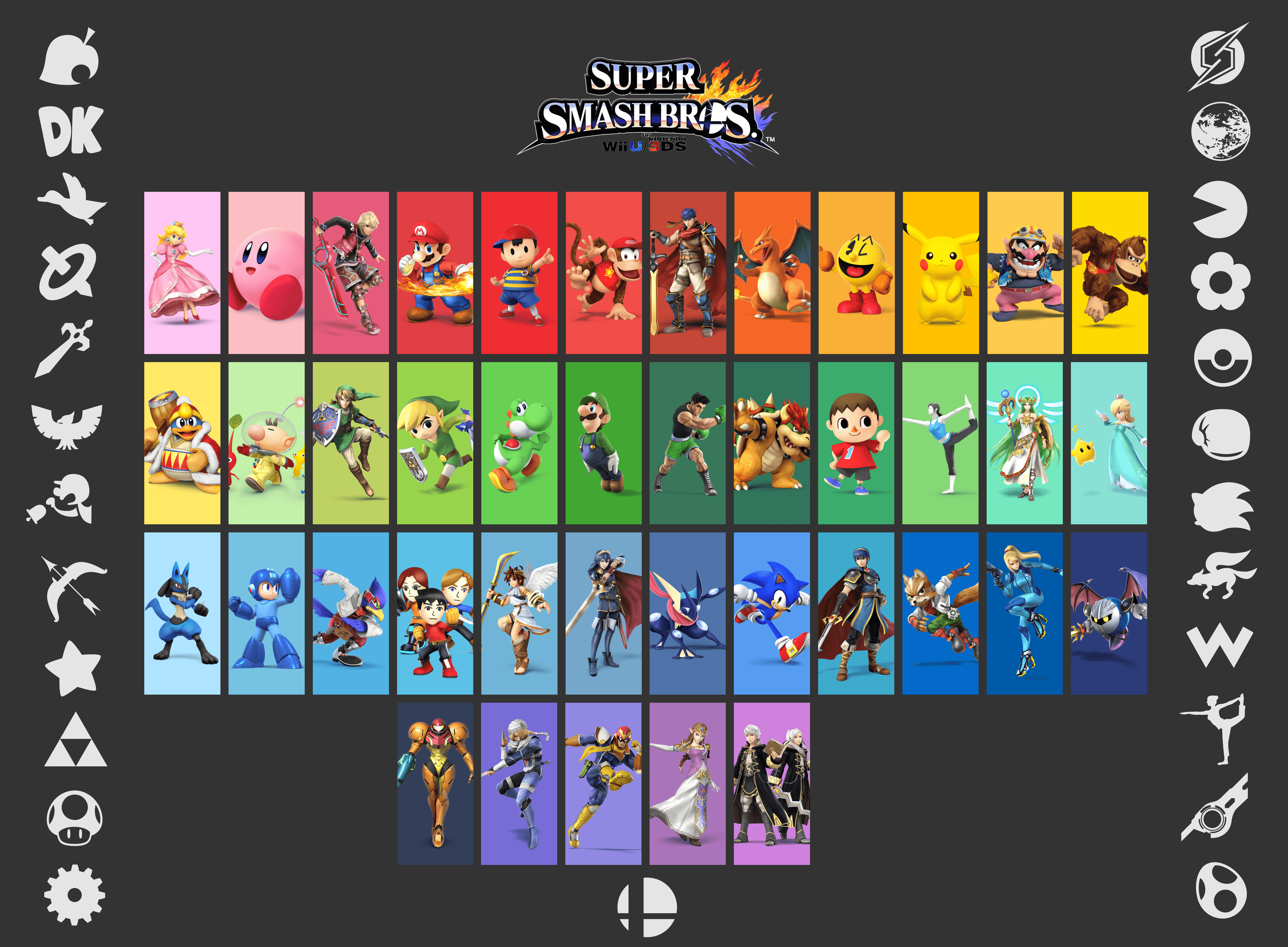 I updated my Smash Bros Wallpapers