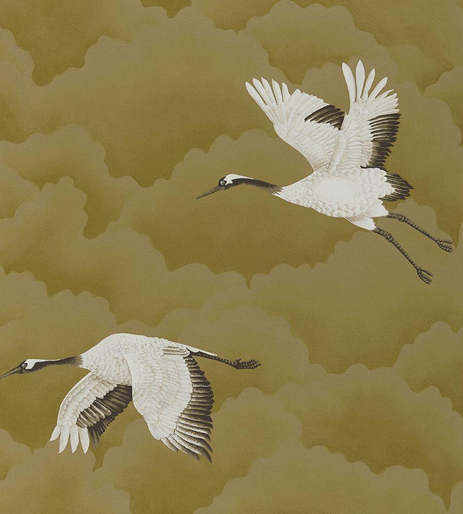 Cranes in Flight Wallpaper