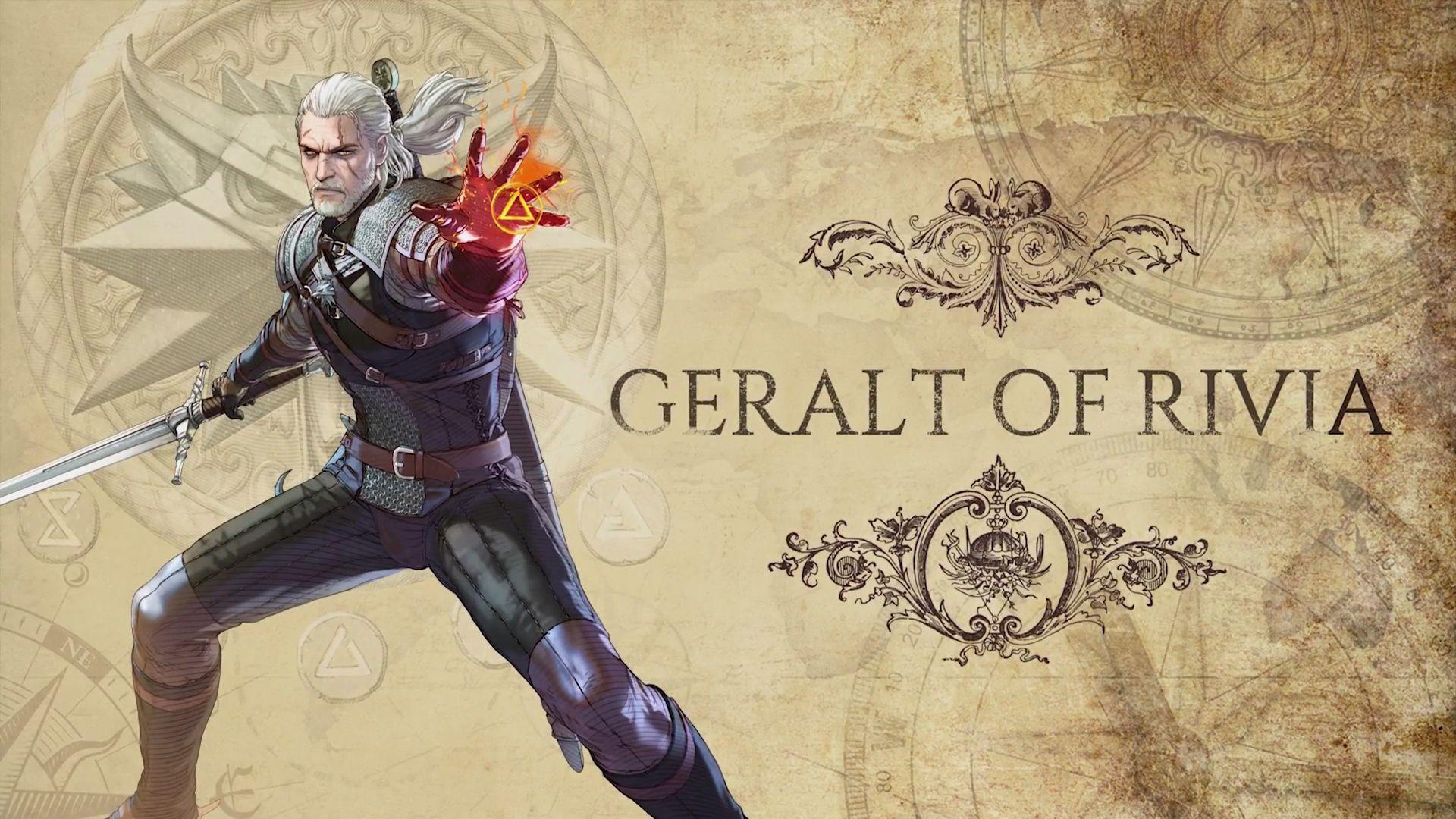 Guest star Geralt. Wallpaper from Soulcalibur VI
