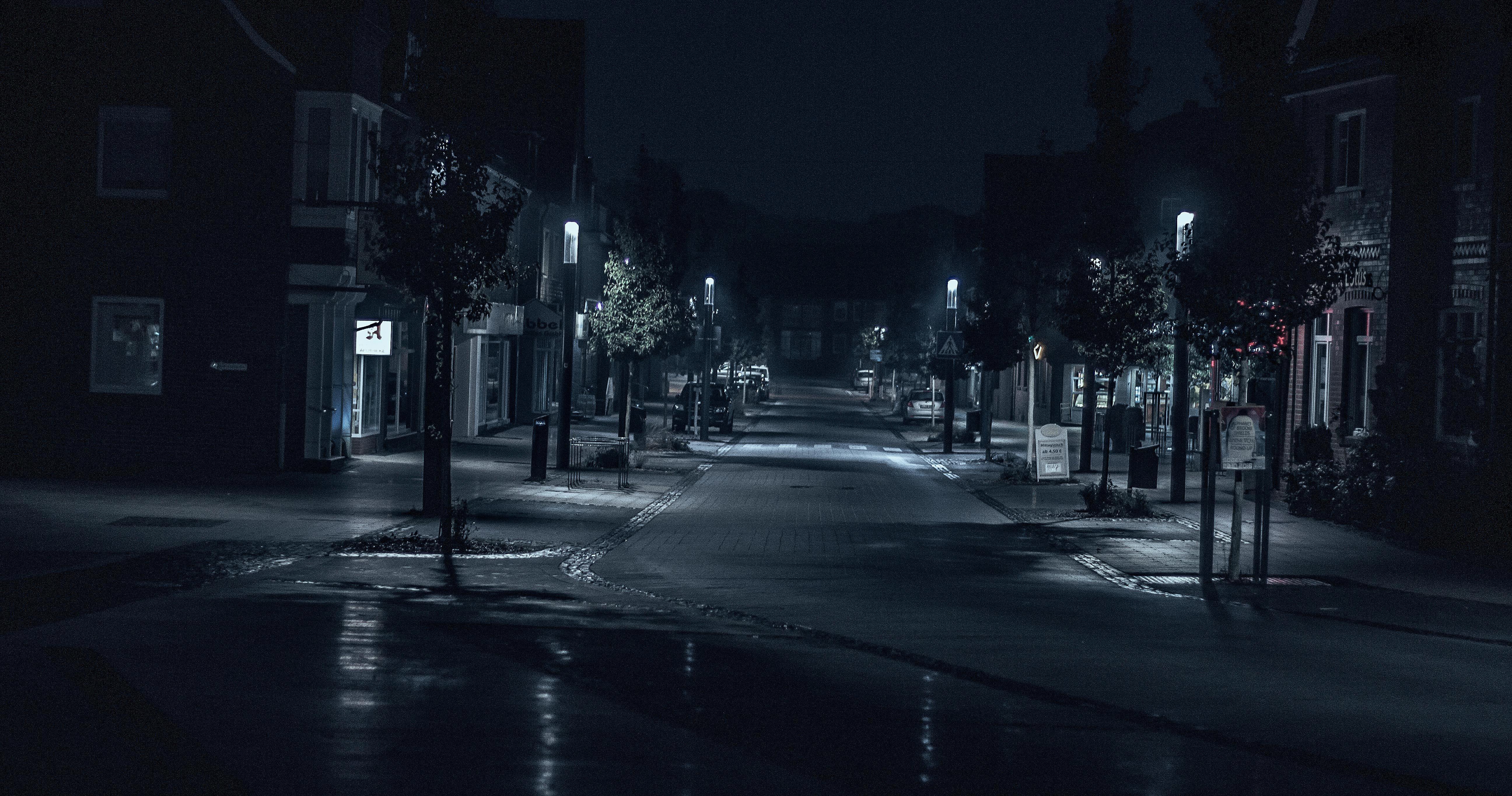 Road Street Night Outdoors Cityscape Evening 5k, HD Photography, 4k