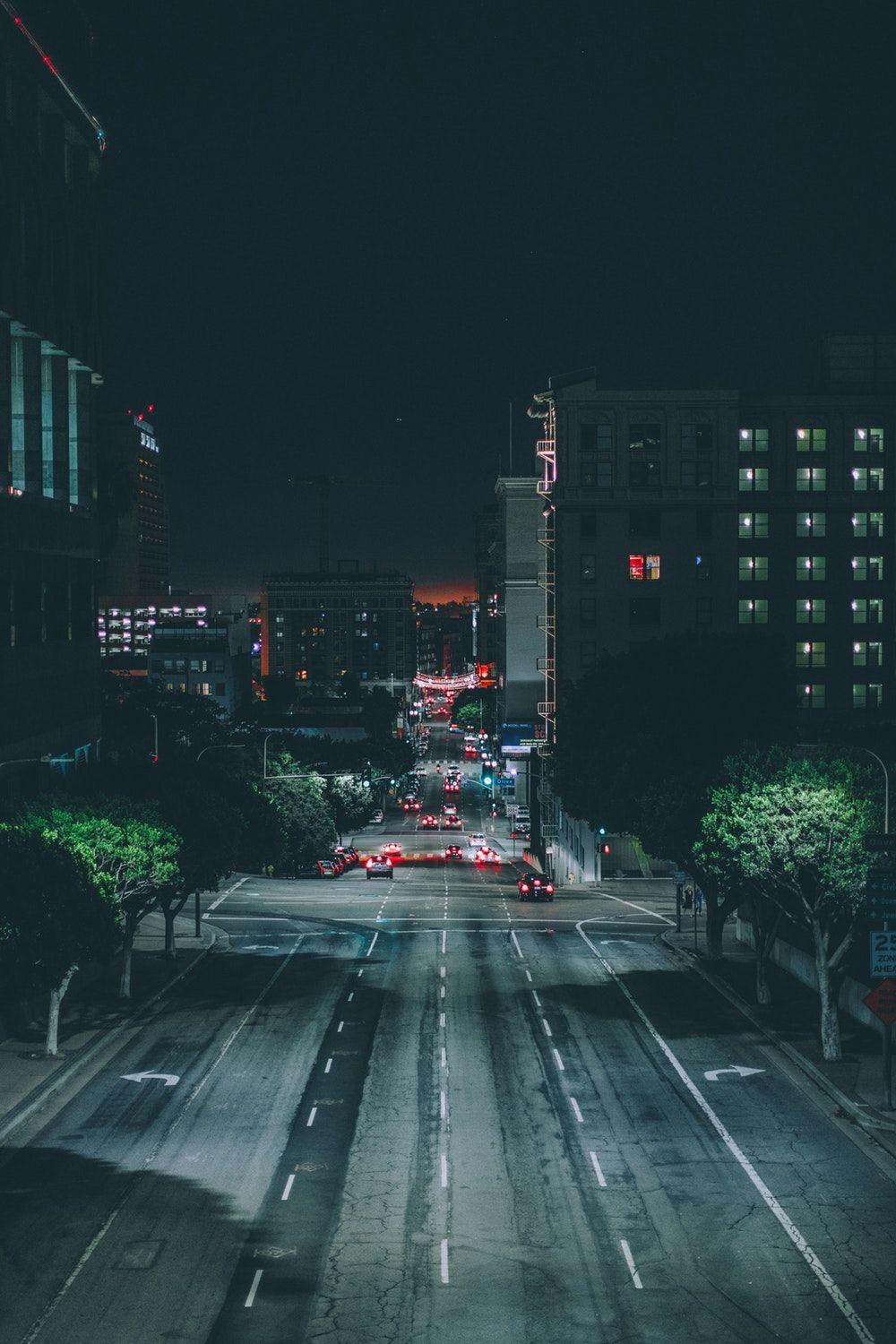 Night Street Picture. Download Free Image