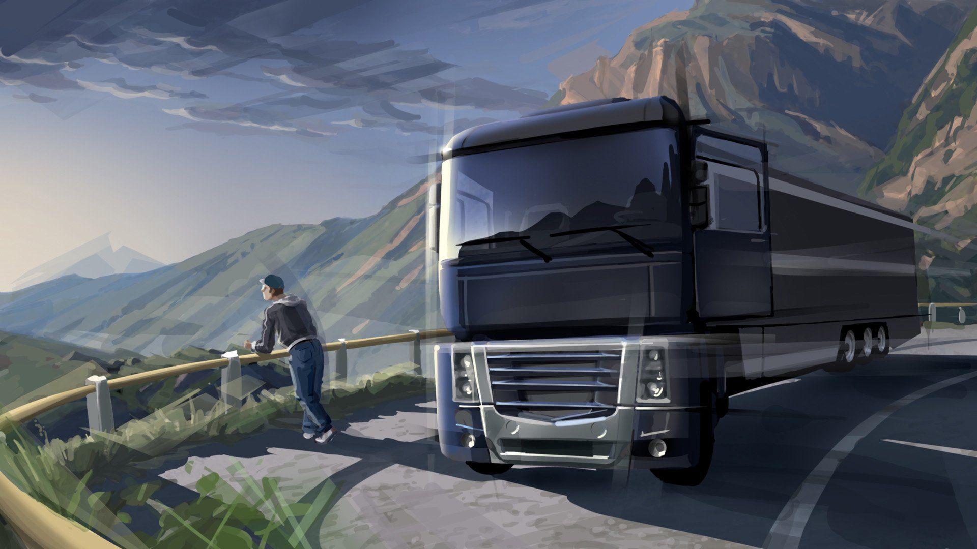 Euro Truck Simulator 2 HD Wallpaper