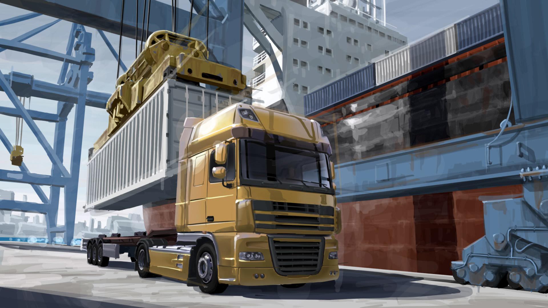 Euro Truck Simulator 2 wallpaper 1920x1080 Full HD (1080p) desktop