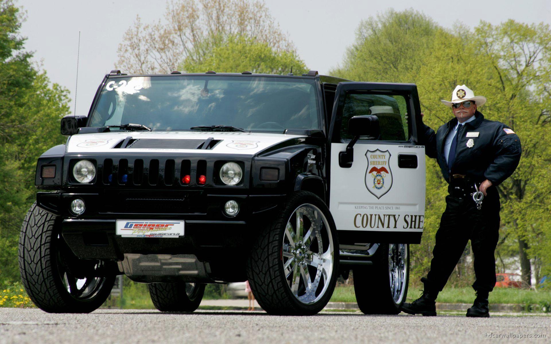 Hummer Police Car Wallpaper