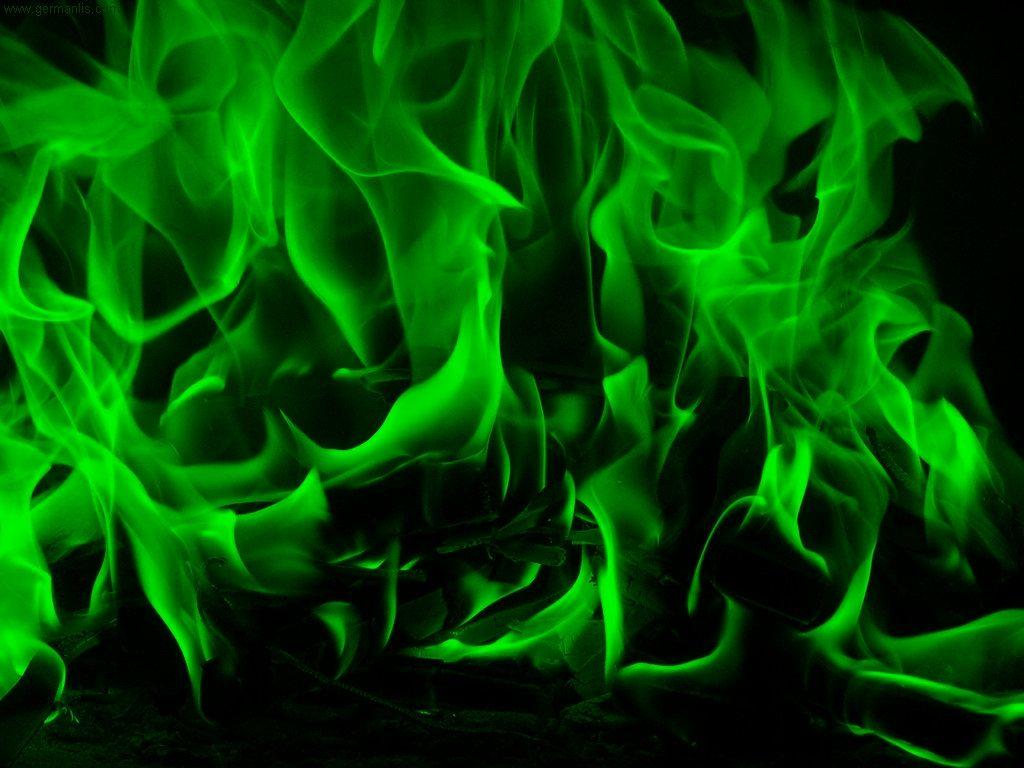 image of Green Fire Flames Wallpaper - #SpaceHero
