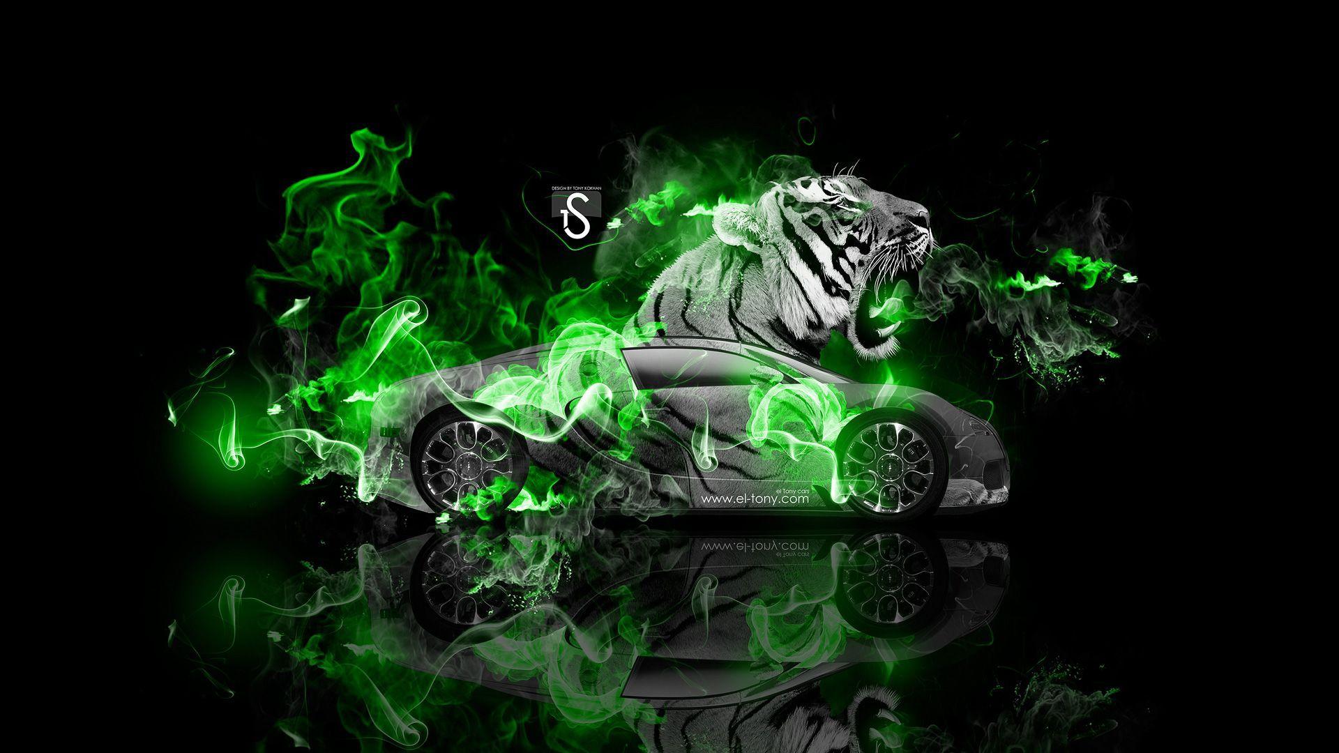 Green Tiger Wallpaper