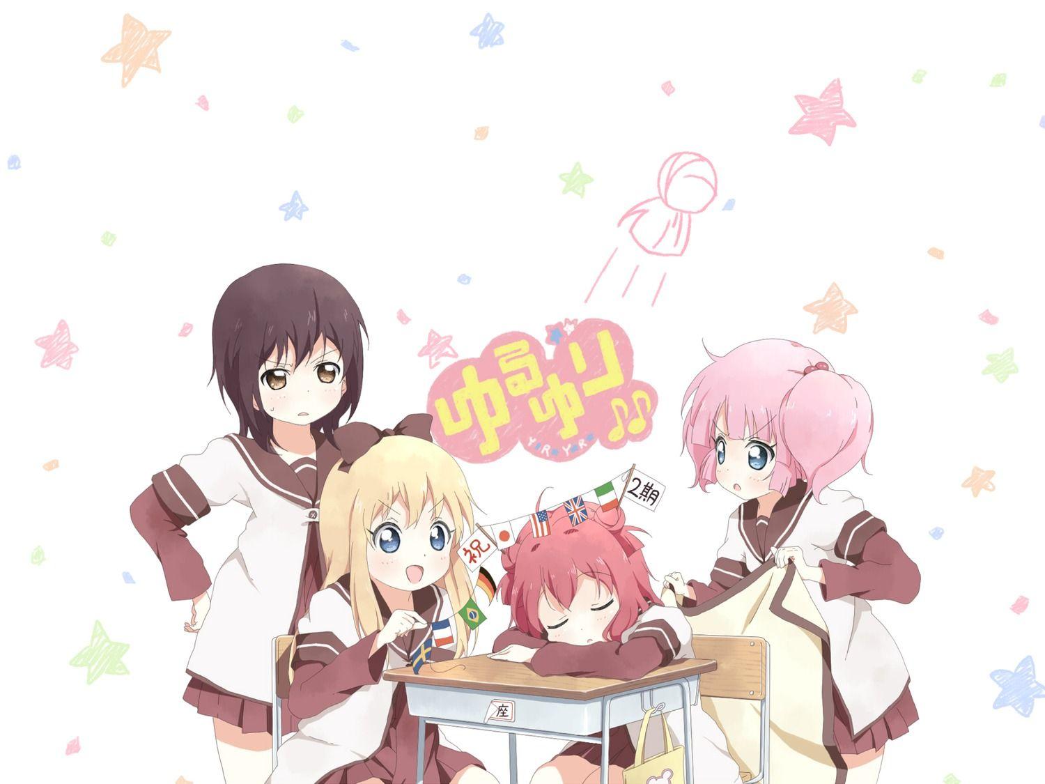 toma (shinozaki) yuru yuri akaza akari funami yui toshinou kyouko