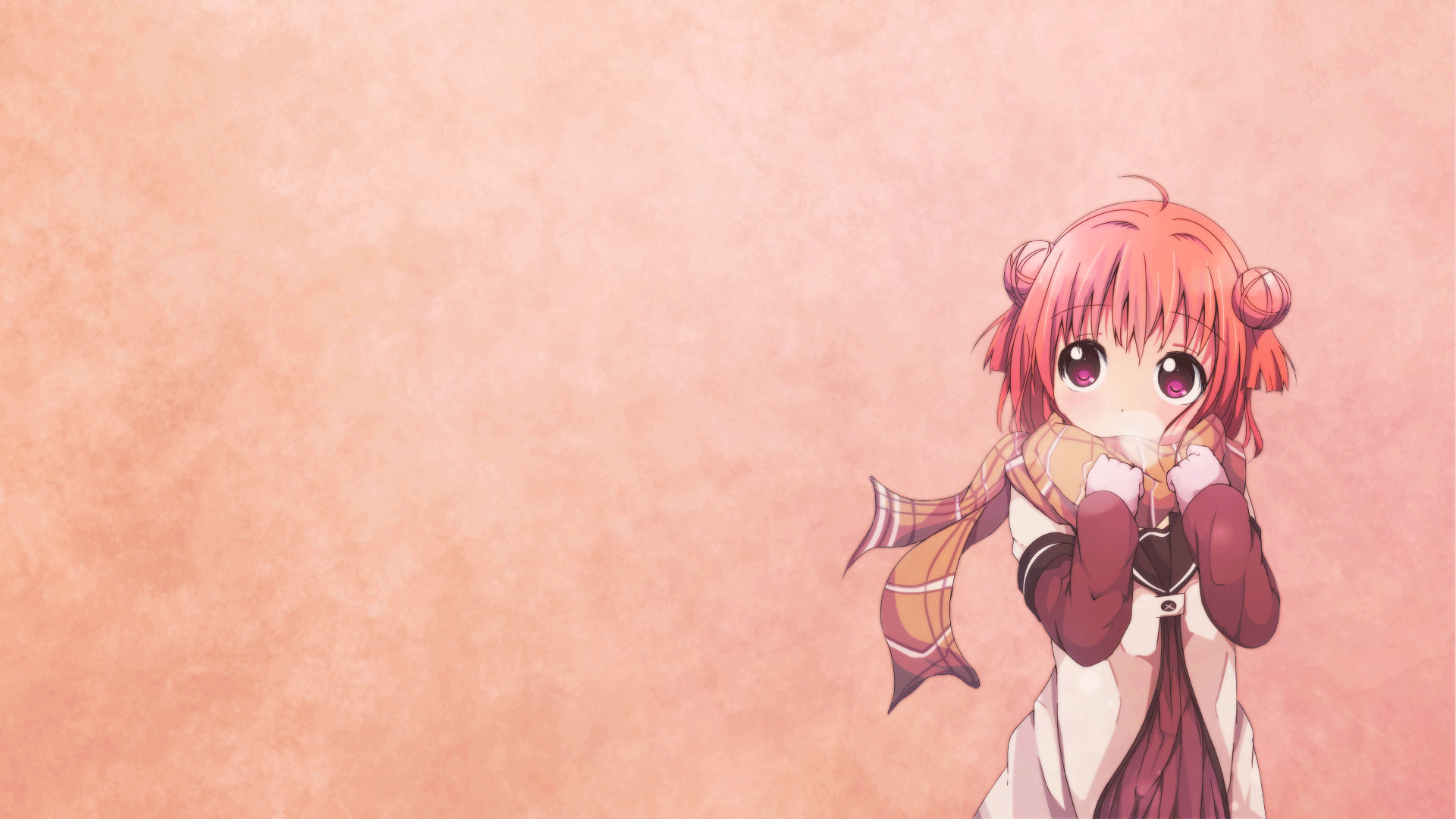 Wallpaper Yuru Yuri, Akaza Akari, Scarf, School Uniform