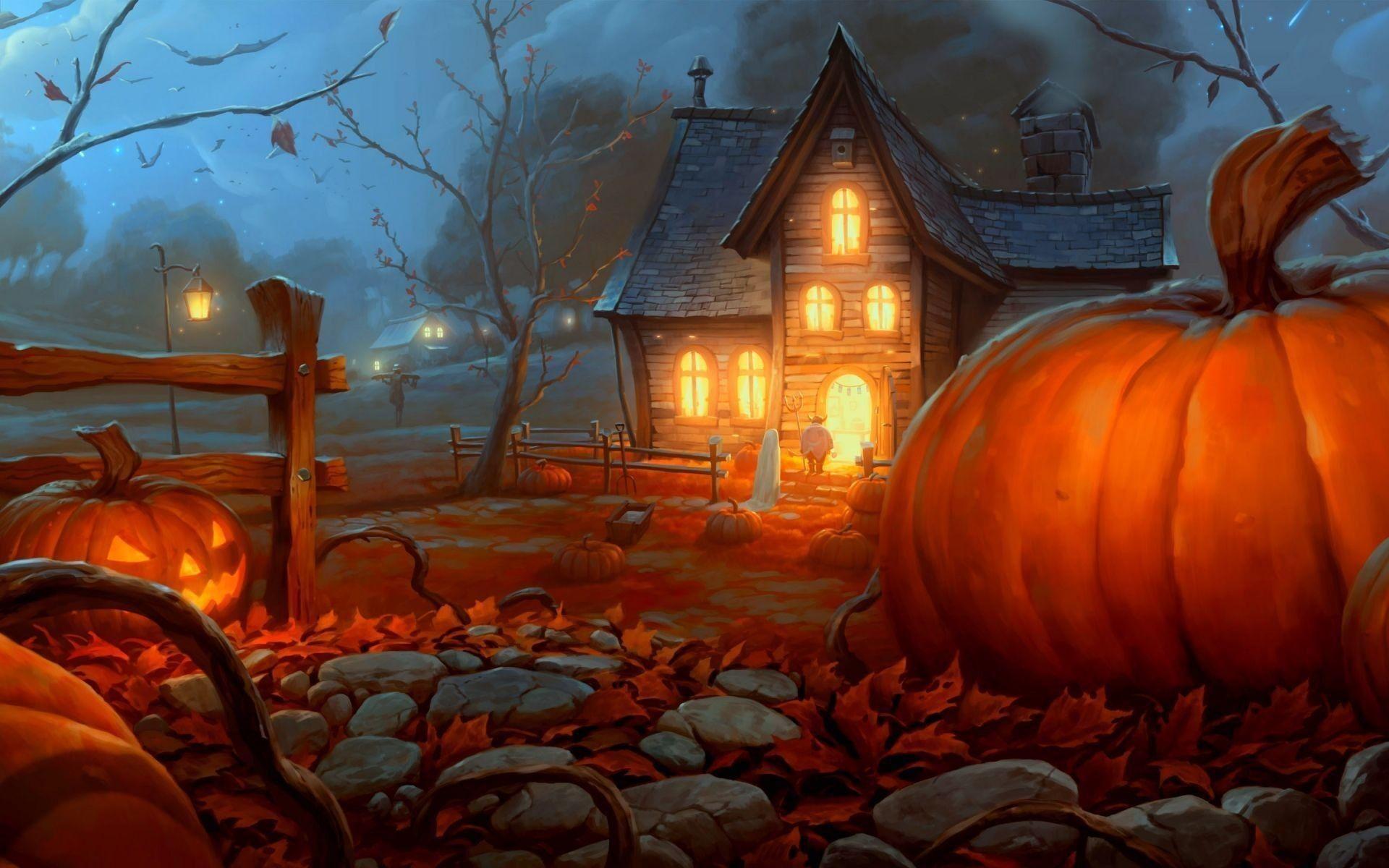 Halloween Cat Wallpaper background picture