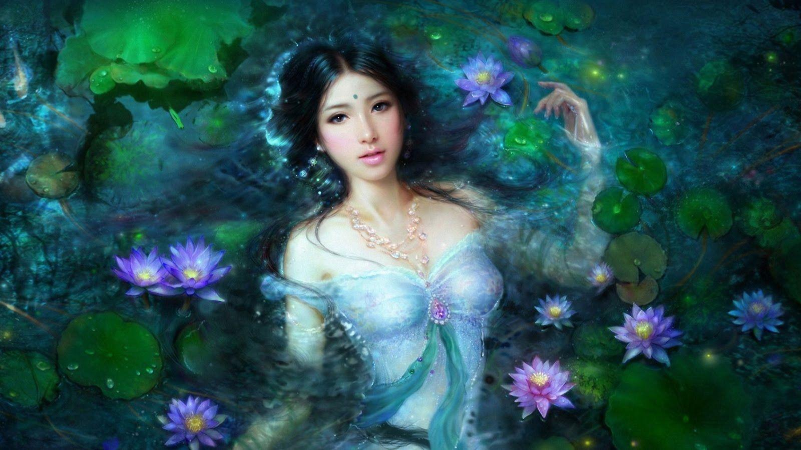 Fantasy image Nymph HD wallpaper and background photo