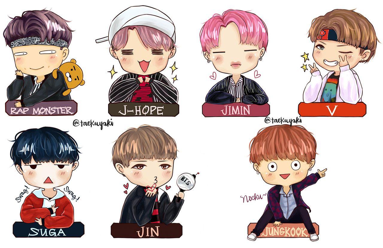 Pin BTS Jhope Chibi Drawing Image to