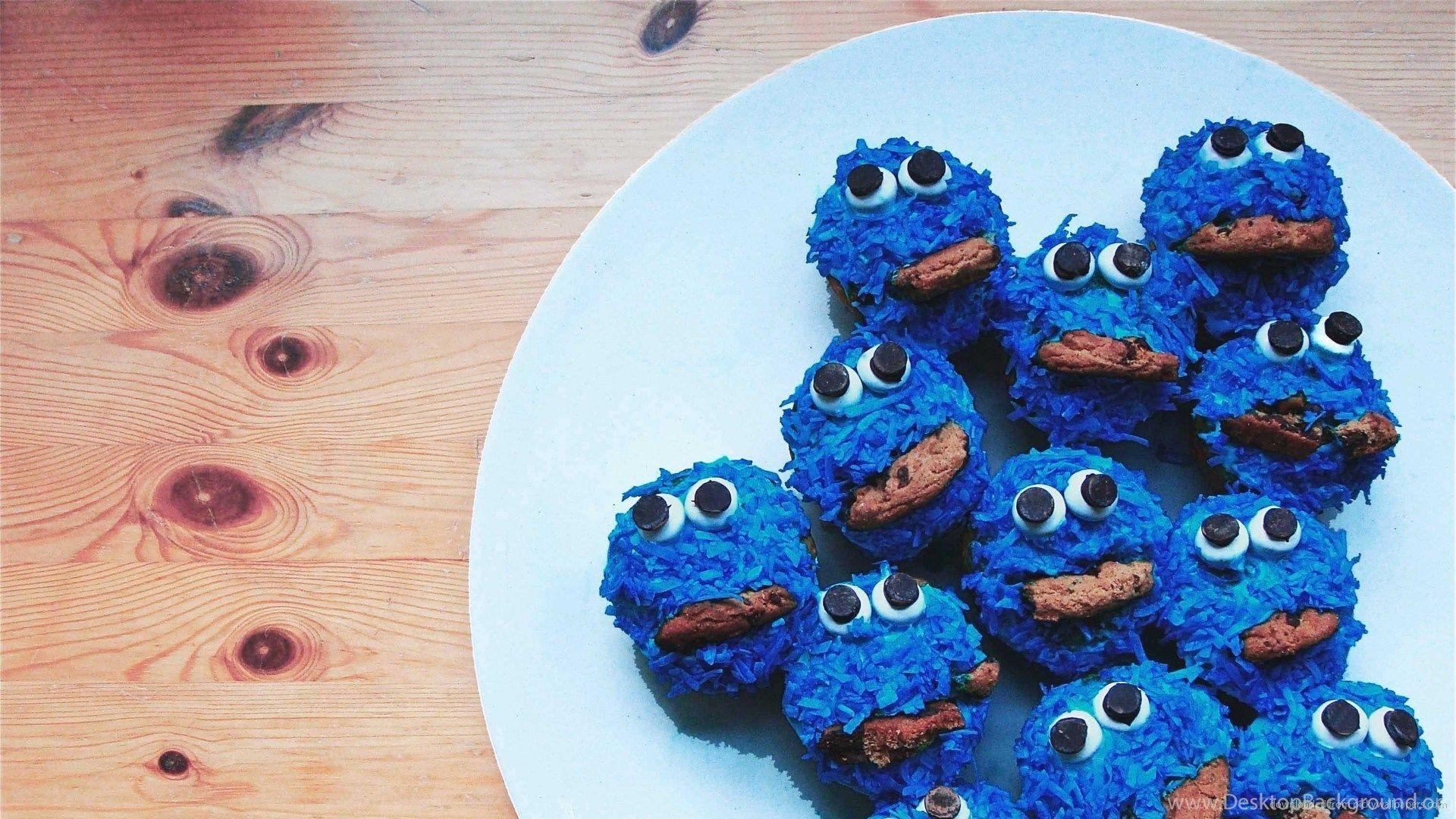 Download 1920x1080 Cookie Monster Muffins Wallpaper Desktop Background