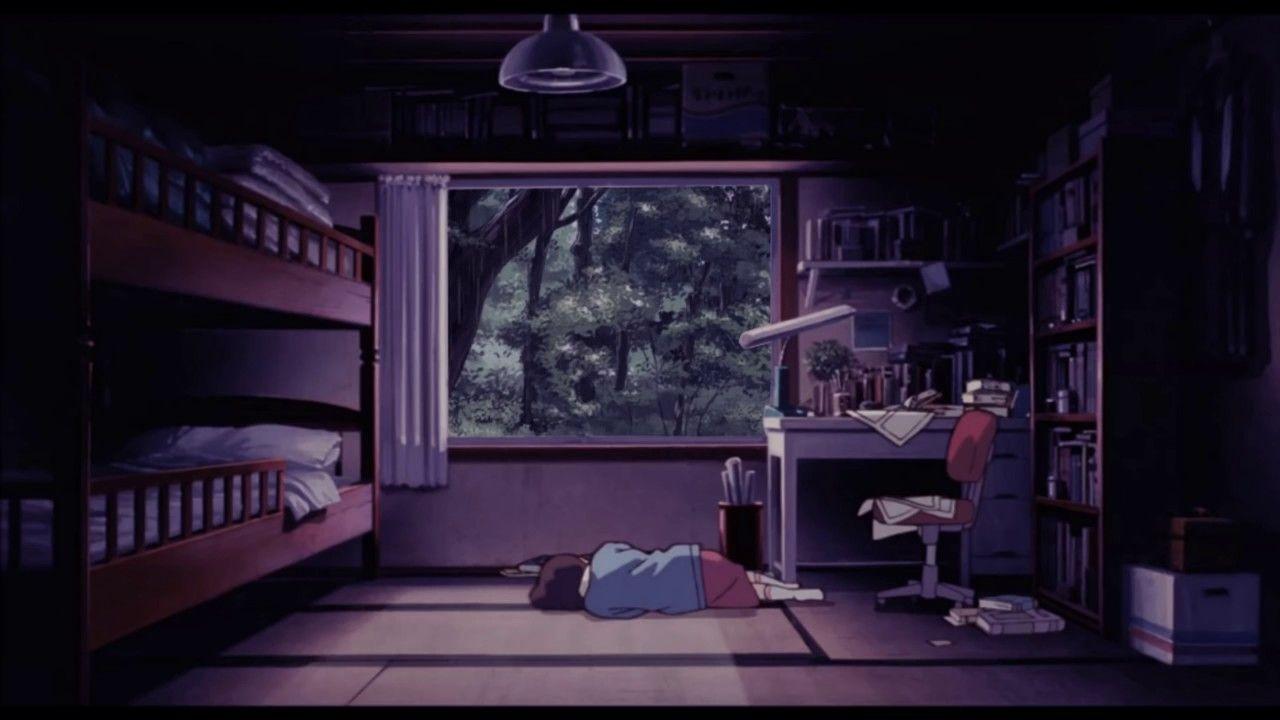 Грустная комната аниме