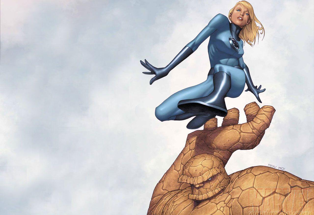 Invisible Woman Thing Marvel Comics Invisible Woman, thing Marvel