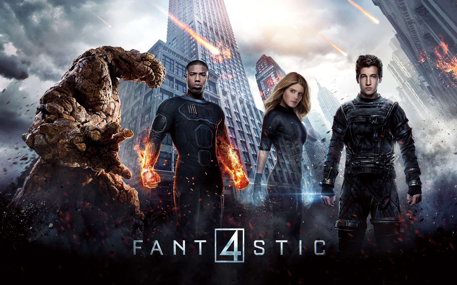Fantastic Four 2015 Poster Movie Wallpaper Thing Human Torch Mr