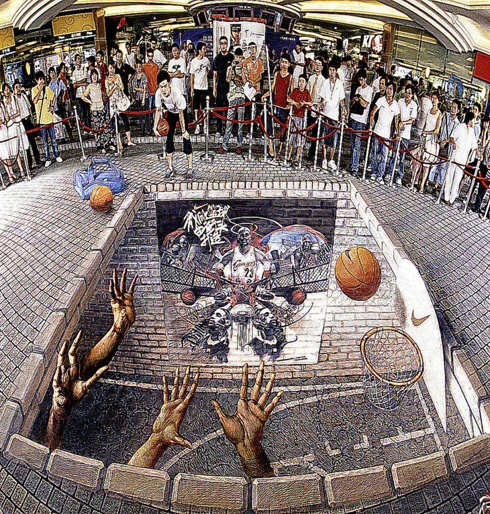 Basketball 3D Street Art Wallpaper HD. All HD Wallpaper