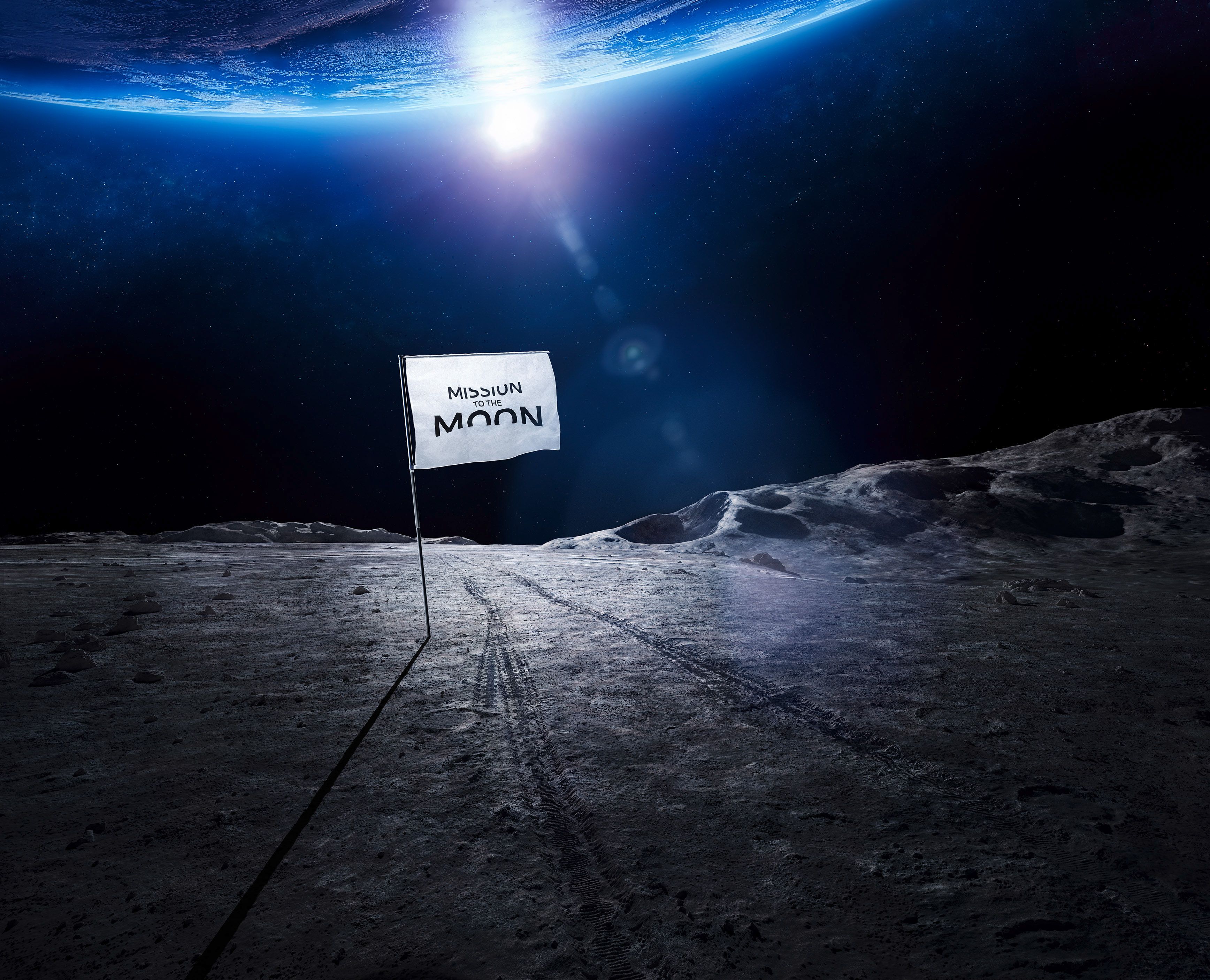 Wallpaper Mission to the Moon, Audi Moon landing project, HD, Space
