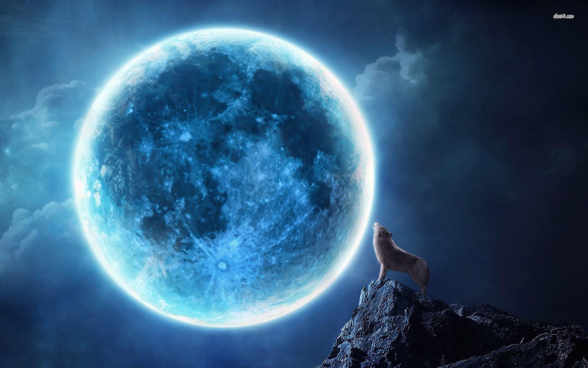 Blue Moon Wallpaper. HD Wallpaper Pulse