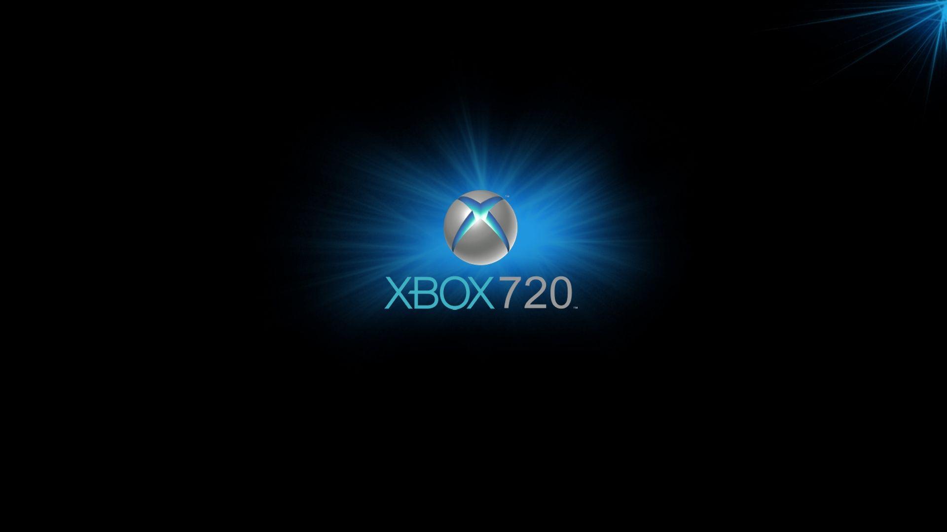 Download wallpaper 1920x1080 xbox, game console, blue, circle, black
