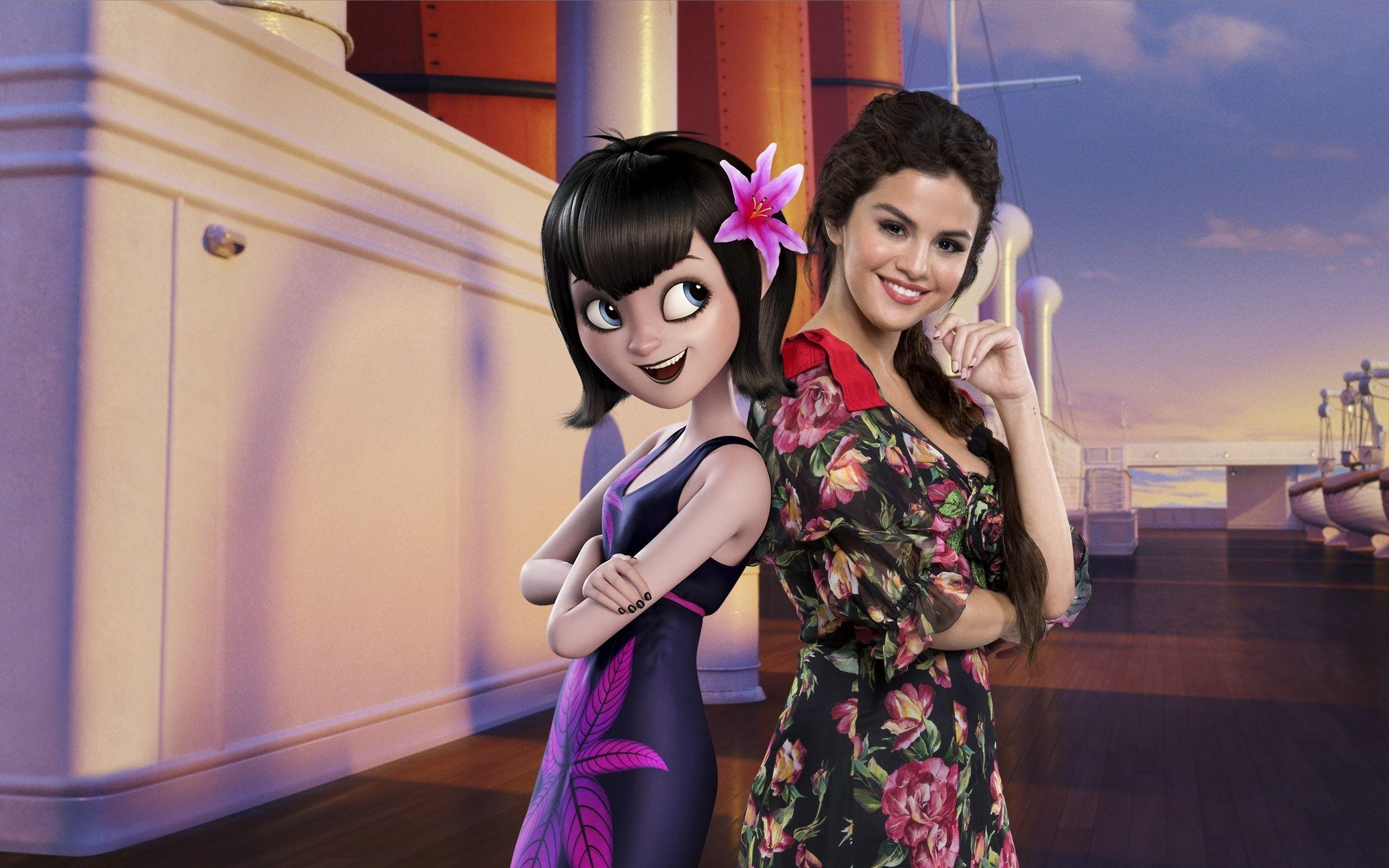 Wallpaper Mavis and Selena Gomez, Hotel Transylvania 3: Summer