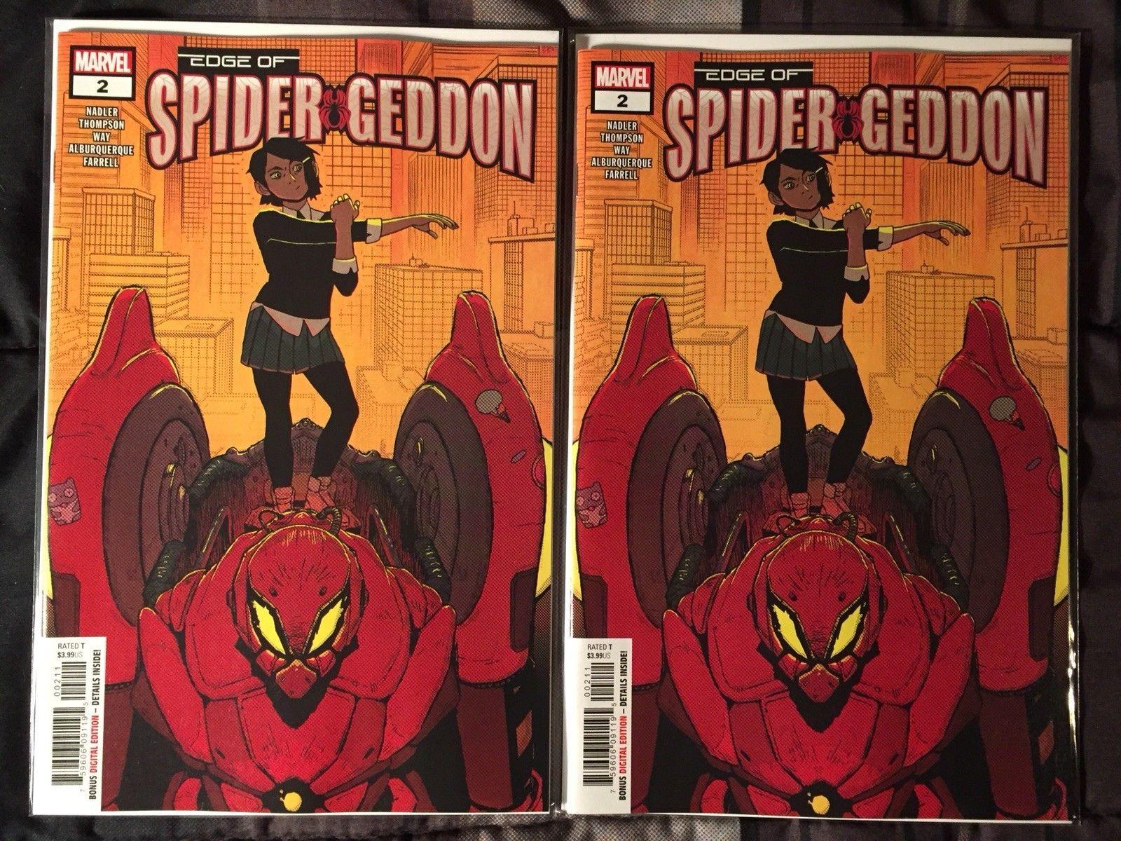 2X) EDGE OF Spider Geddon NM First Mech Venom 1st Print LOT