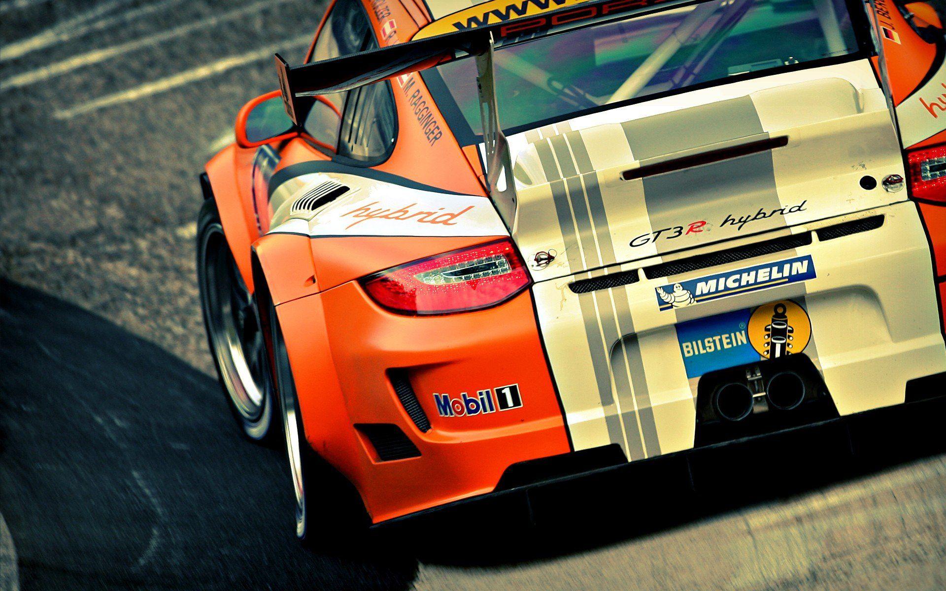 Porsche orange Hybrid vehicles Porsche GT3 Cup Michelin racing cars