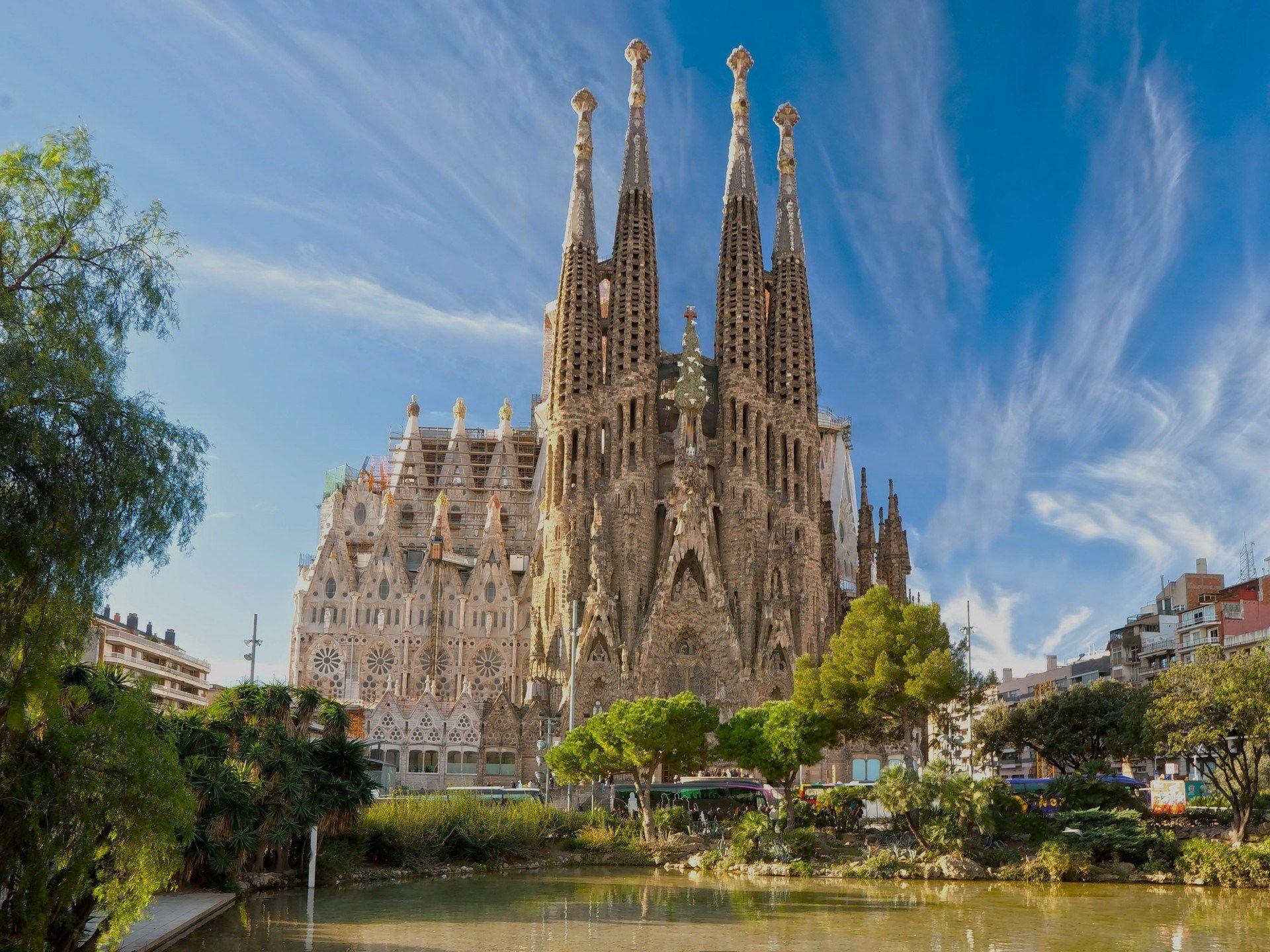 What To See In Barcelona Spain La Sagrada Familia. Bottle Of Travel