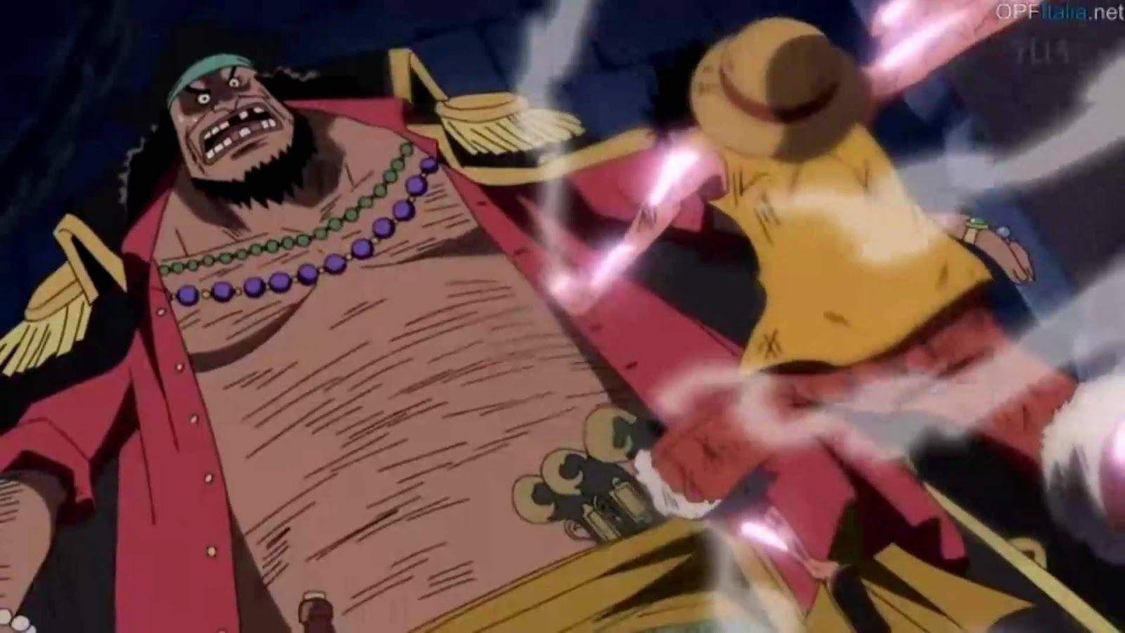 Pertarungan Luffy Topi Jerami vs Kurohige (Blackbeard) Di Dunia Baru