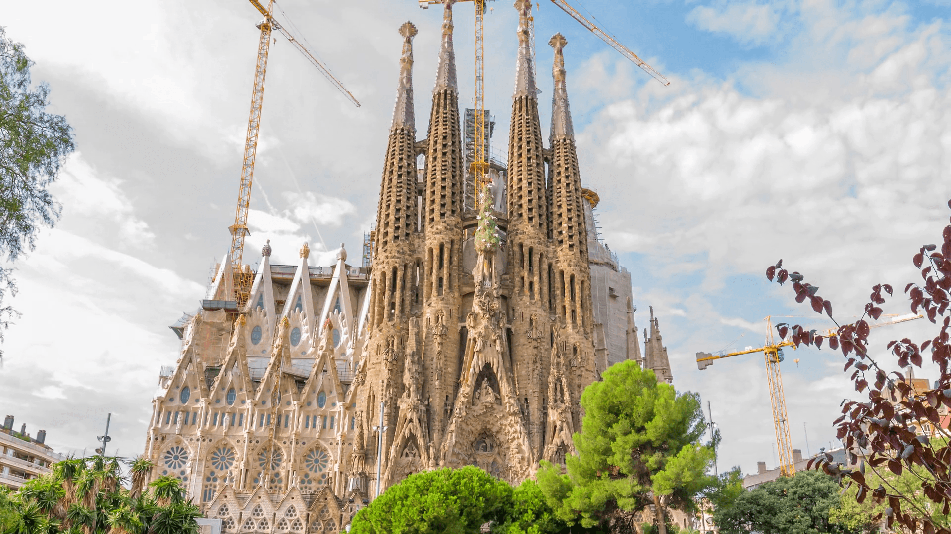 La Sagrada Familia Barcelona Spain Stock Video Footage