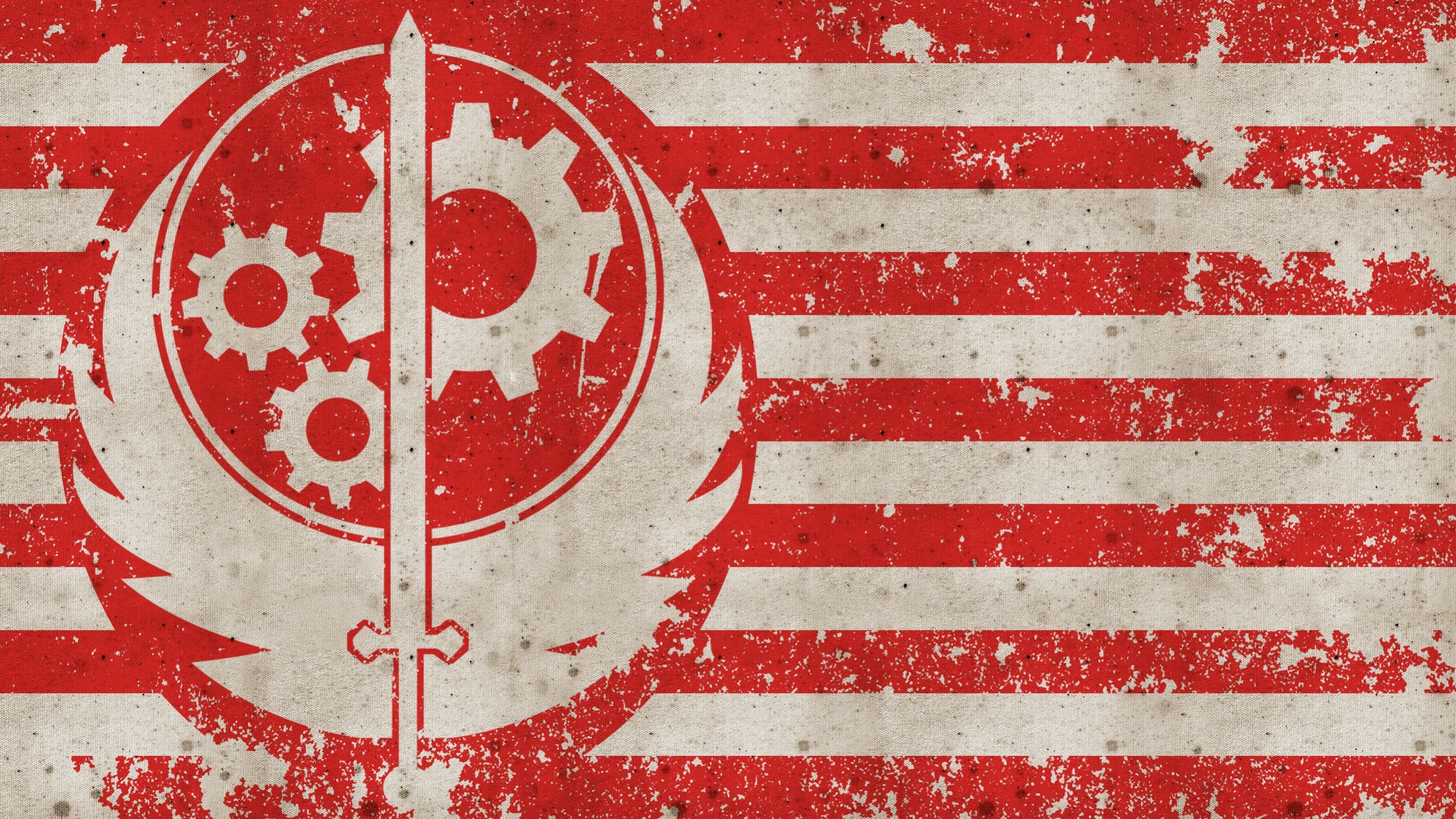 I made Fallout 4 faction flag wallpaper. 2560x1440