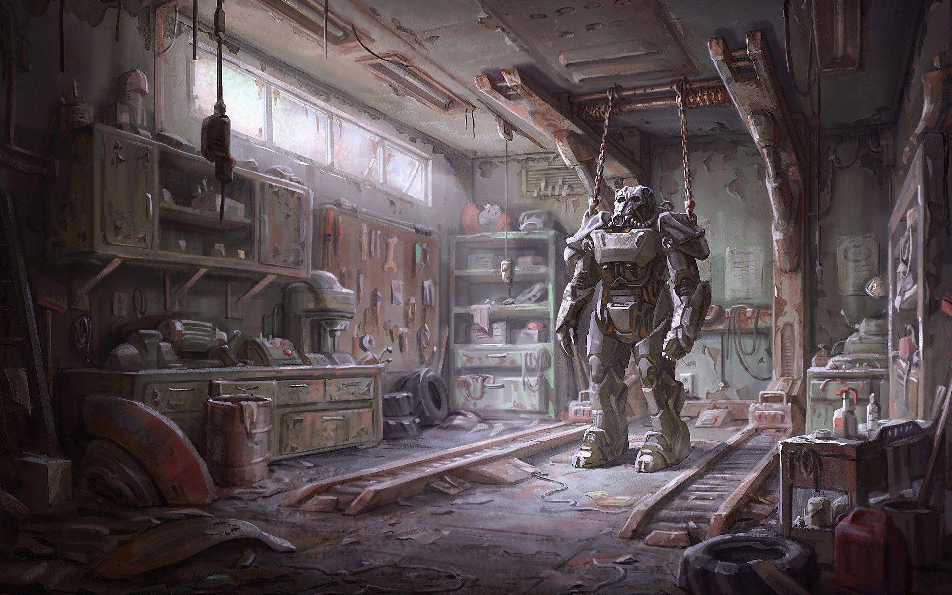 concept art, #Fallout, #Brotherhood of Steel, #armor, #video games
