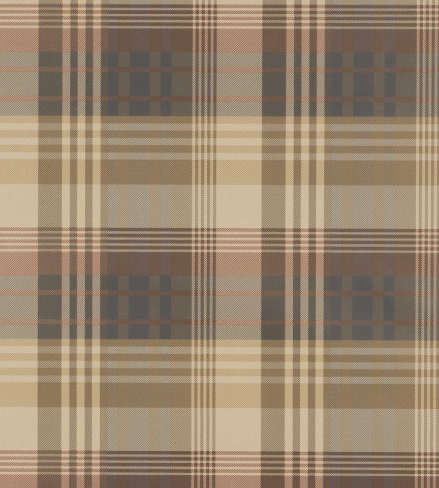 Mulberry Ancient Tartan Charcoal Wallpaper. Bohemian