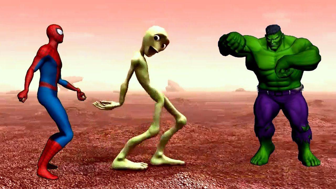 Dame Tu Cosita Dance Challenge vs Hulk and Spiderman. Dance