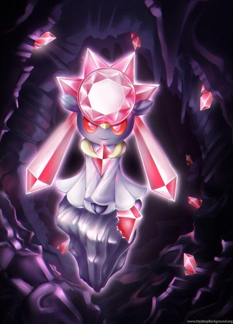 Legendary Pokemon Diancie By JacyA Desktop Background