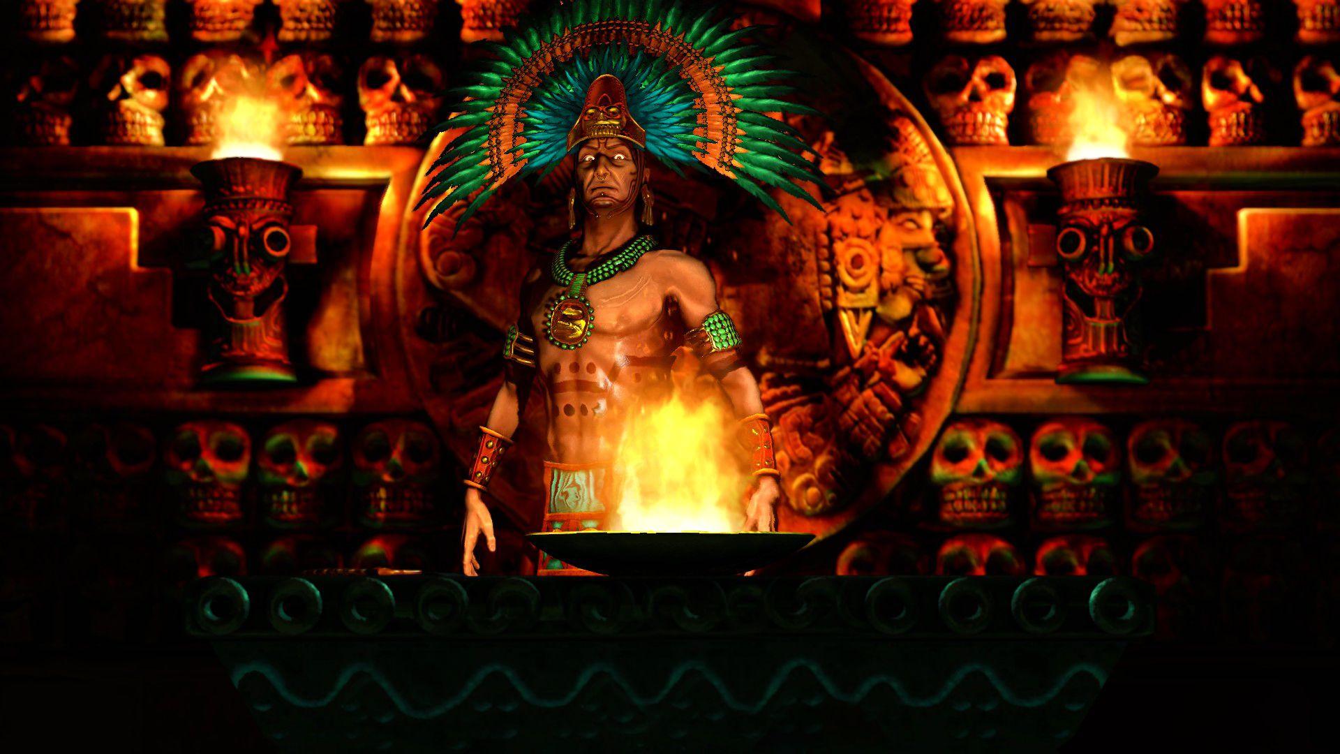 Aztec Warrior Background for Desktop