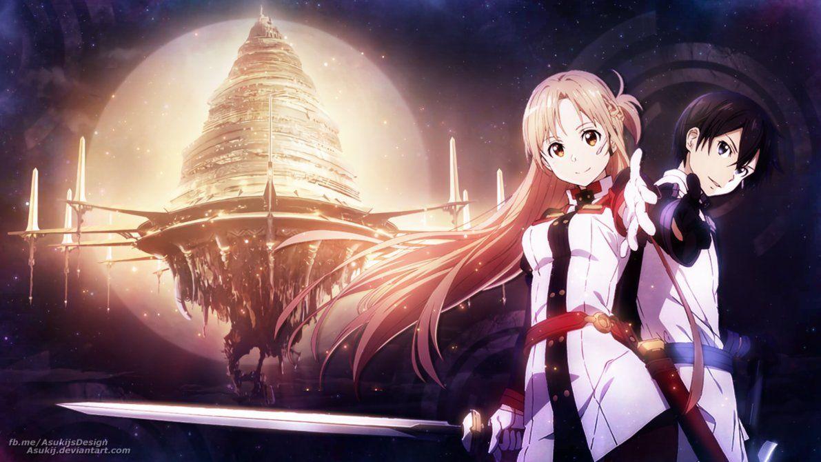 Wallpaper Kirito x Asuna Ordinal Scale
