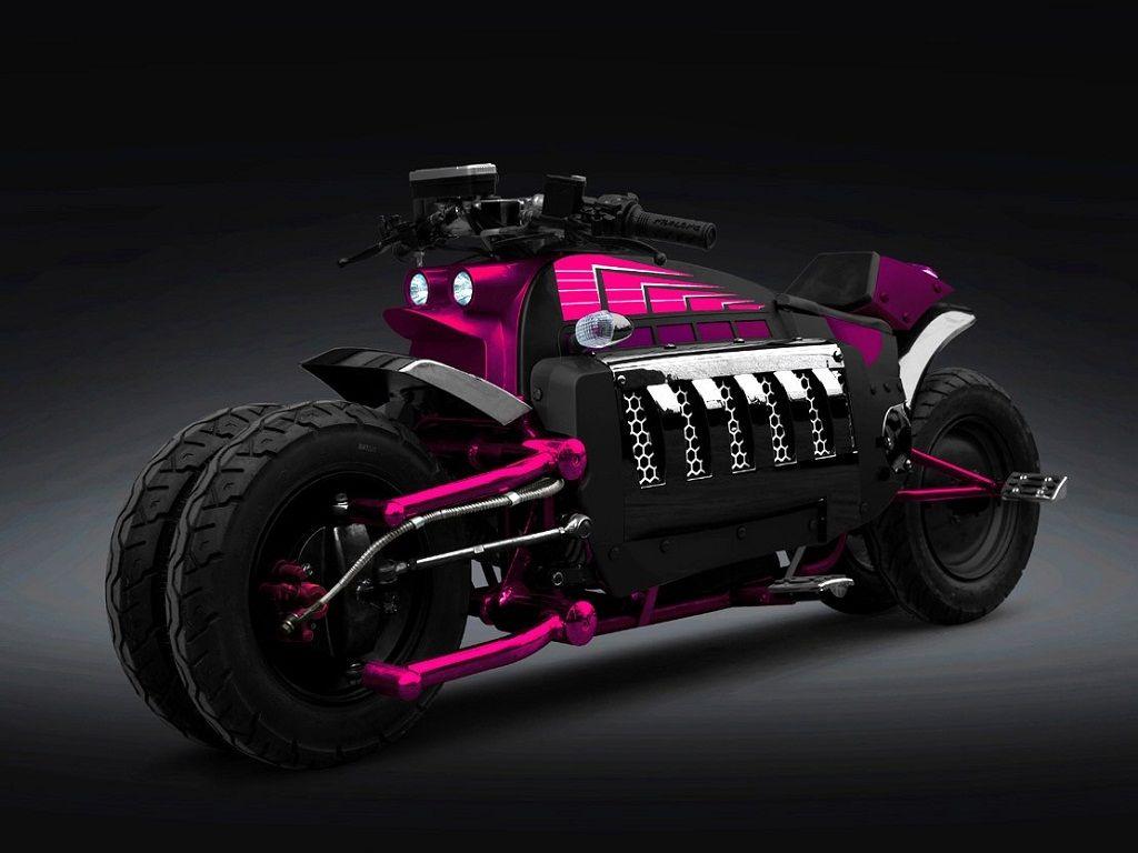 Pink Dodge Tomahawk Bike wallpaper