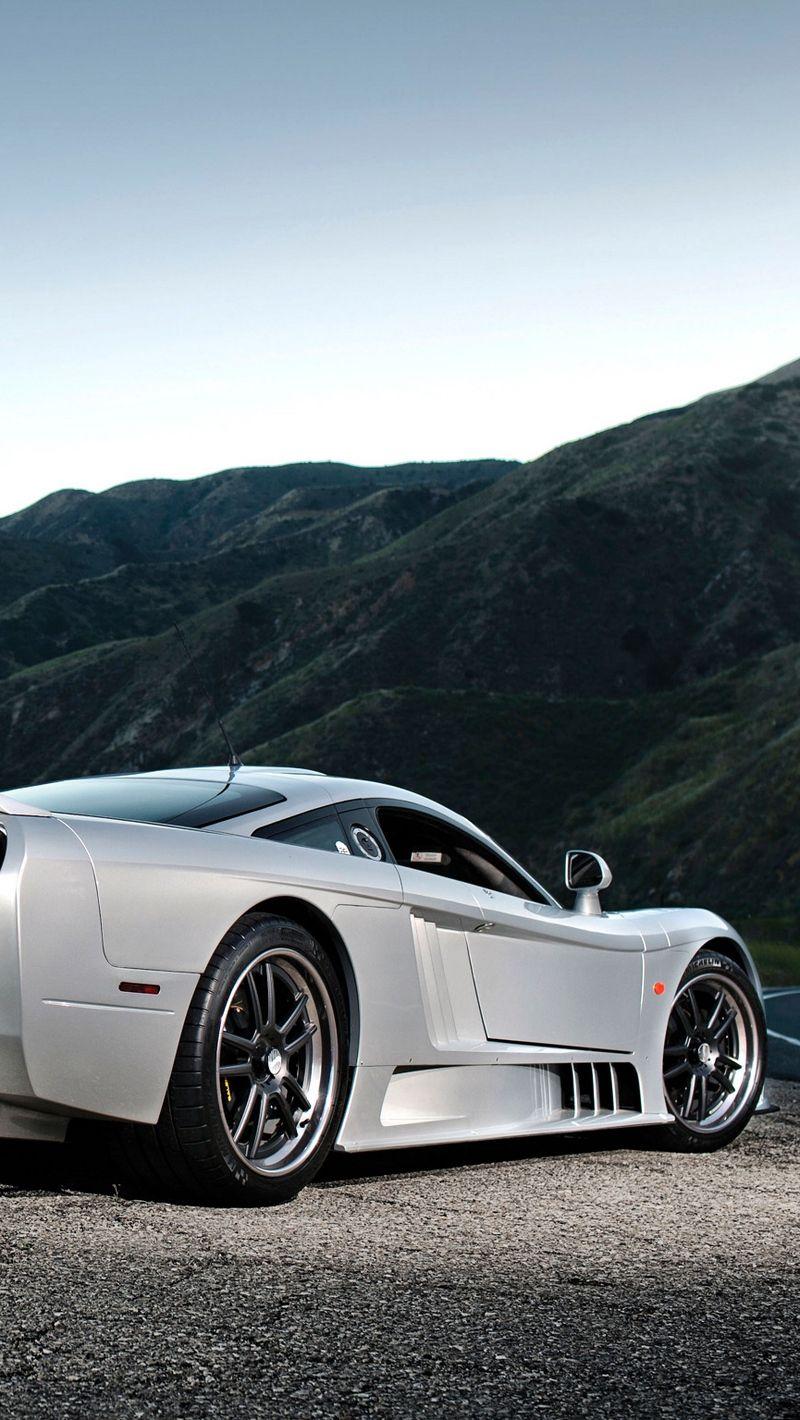 Download wallpaper 800x1420 saleen, s rear view, silver iphone se