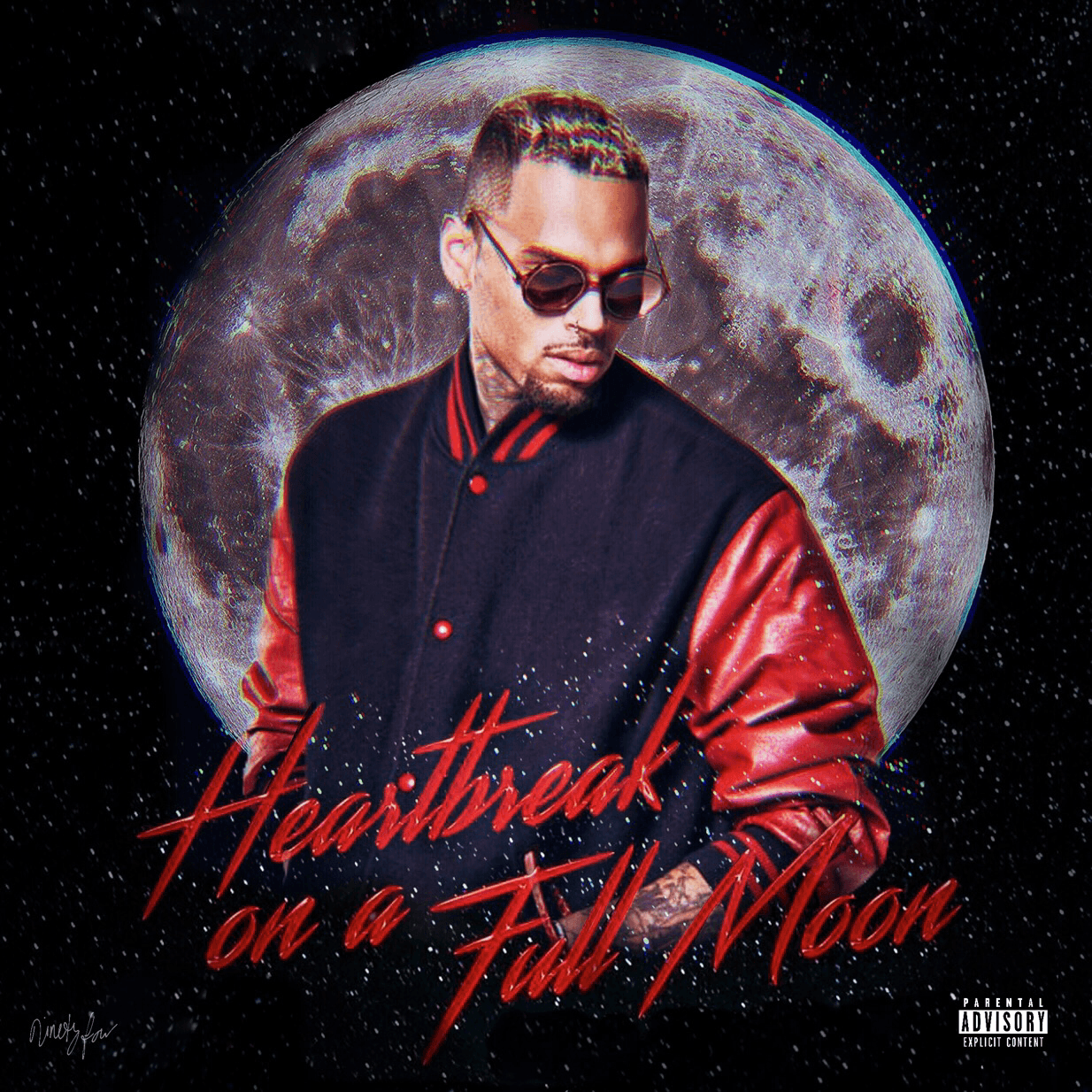 Chris Brown On A Full Moon • Album Cover