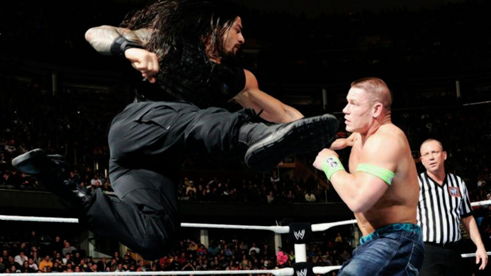 WWE Battleground 2014 Cena vs. Kane vs. Randy Orton vs. Roman