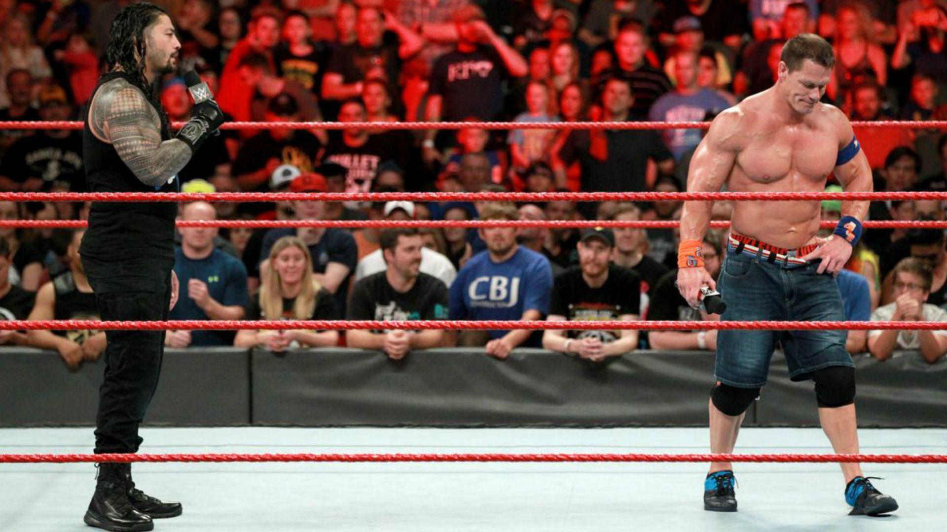 WWE RAW: John Cena & Roman Reigns get personal.
