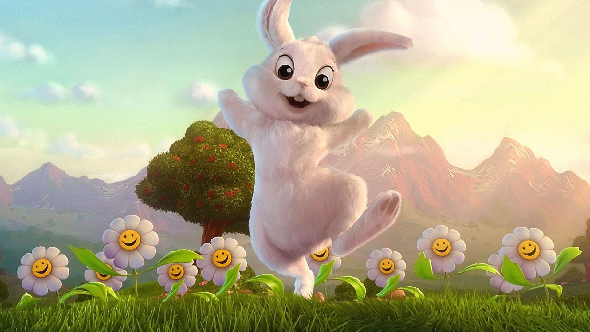 Rabbit Cartoon HD Image Wallpaper