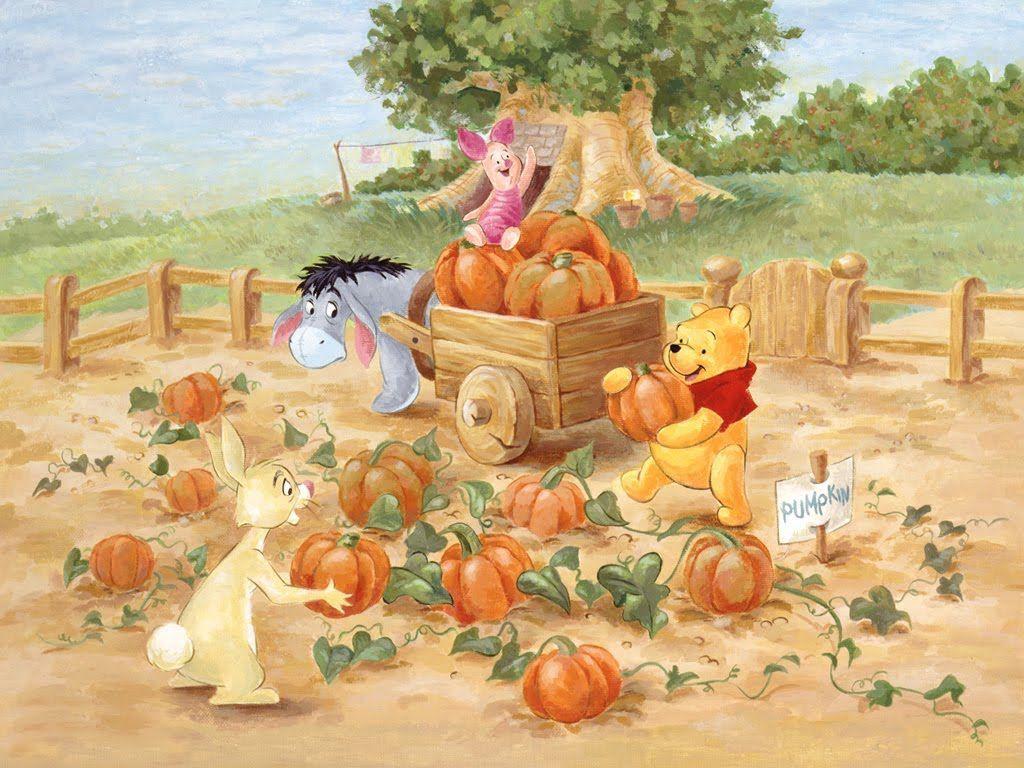Free Holiday Wallpaper: November 2011. Winnie the pooh picture, Winnie the pooh friends, Winnie the pooh pumpkin