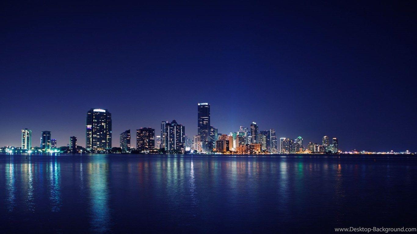 Miami Skyline Wallpaper. Desktop Background