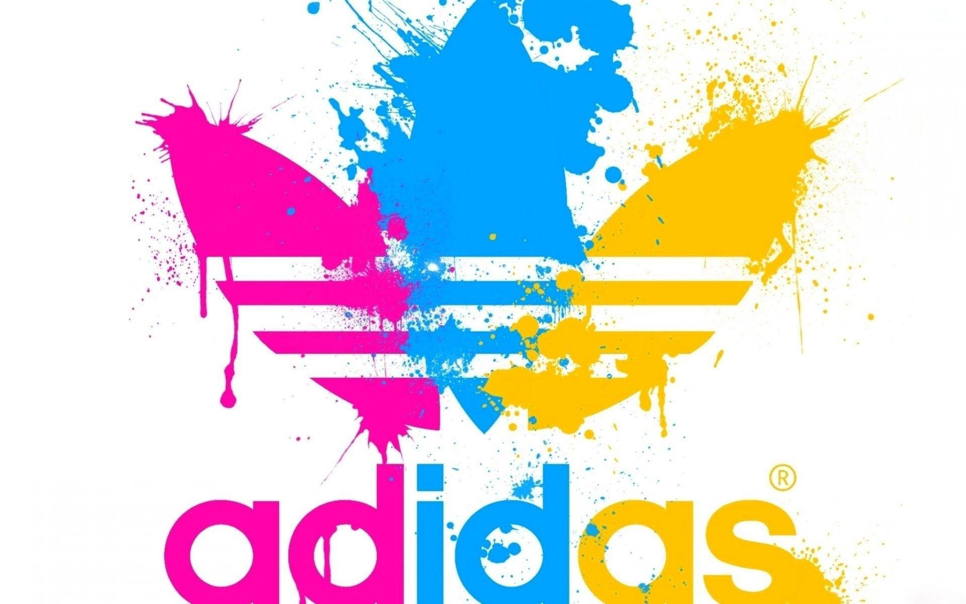 adidas paint splatter cmyk wallpaper and background