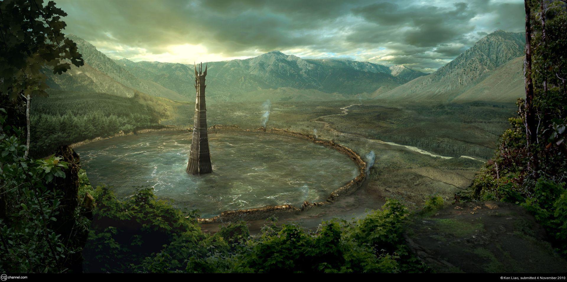 A beautiful image of the destruction of Isengard!. Tolkien