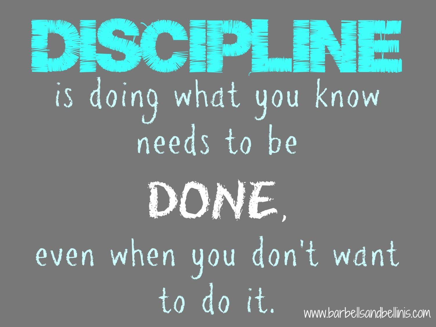 discipline. Dont Give Up World