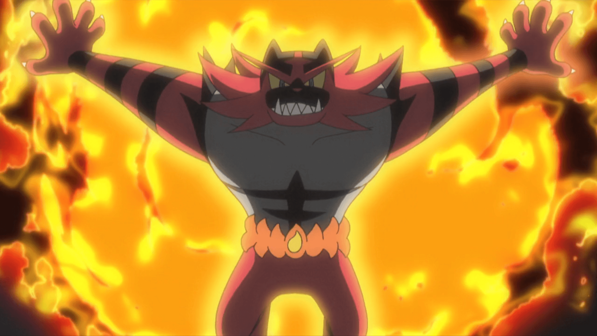 Kukui Incineroar Malicious Moonsault.png. Pokémon